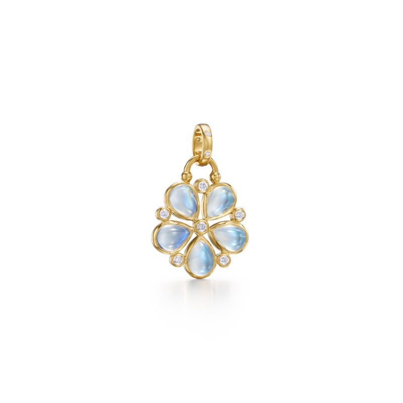 Temple St. Clair 18K Luna Flower Pendant