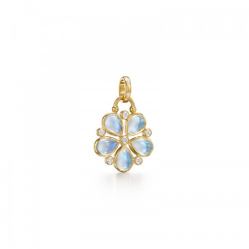 Temple St. Clair 18K Luna Flower Pendant