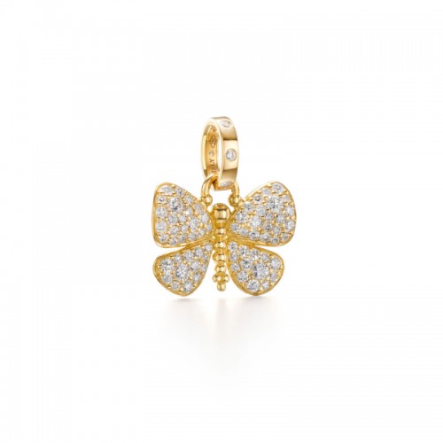Temple St. Clair 18K Snow Butterfly Pendant