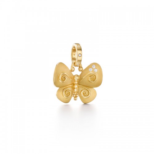 Temple St. Clair 18K Golden Butterfly Pendant