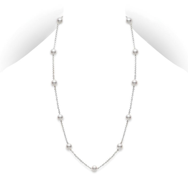 Mikimoto Akoya A+ Cultured Station Pearl Necklace