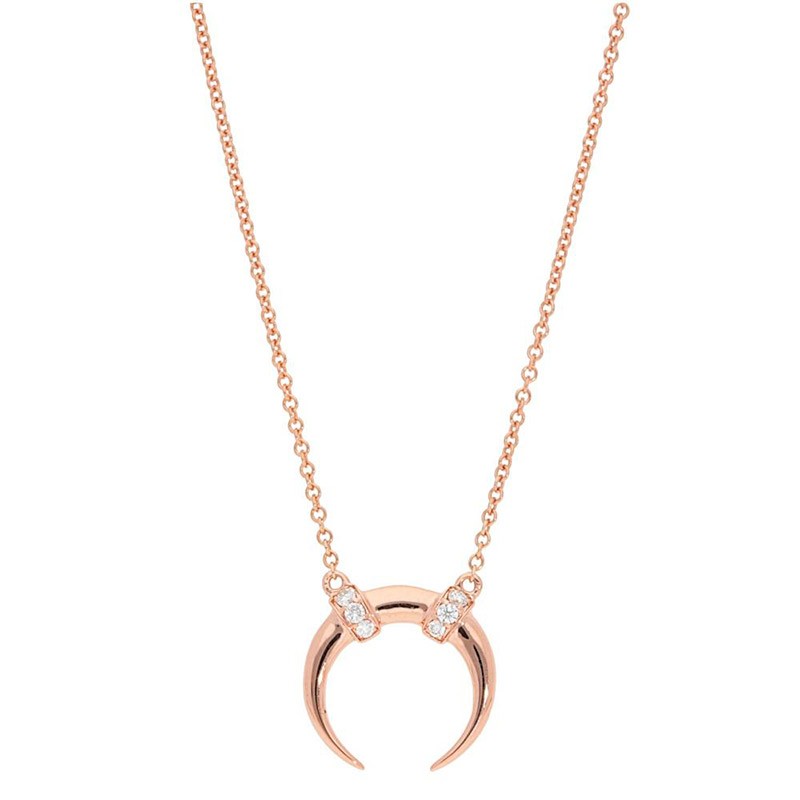 Deutsch Signature Pave Diamond Horn Pendant