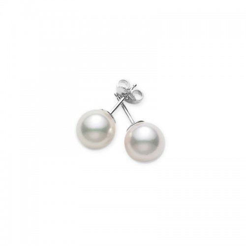 Mikimoto 7.5-8Mm A Akoya Pearl Stud Earrings