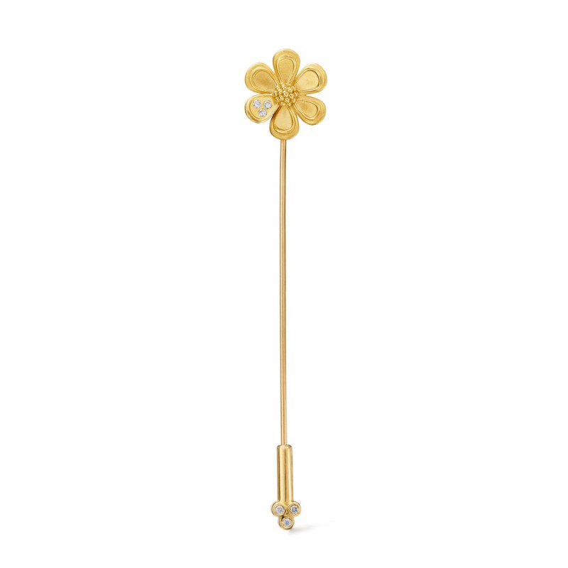 Temple St. Clair 18K Golden Flower Pin