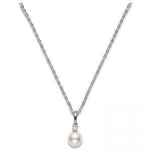 Mikimoto Pendant 11mm White South Sea A+ D-0.15ct