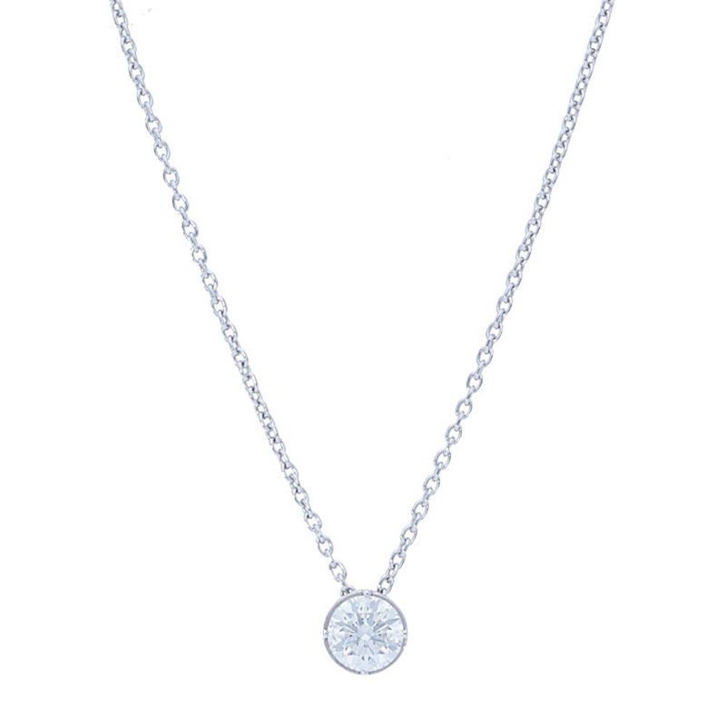 Deutsch Signature Round Diamond Bezel Pendant
