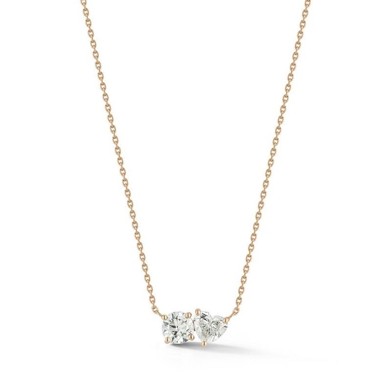 Deutsch Signature 2 Stone Diamond Necklace