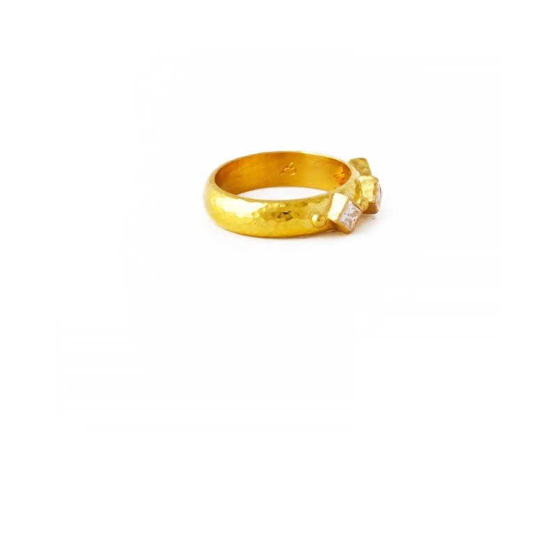 Harlequin Diamond Stack Ring