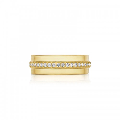 Shared Prong Ctr Row Twist & High Polish Edges