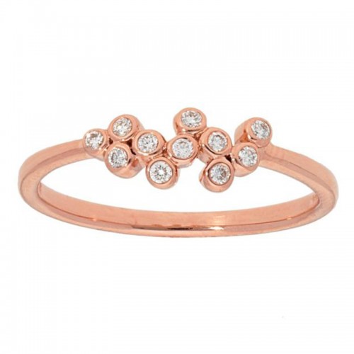 Deutsch Signature Scattered Diamond Bezel Ring