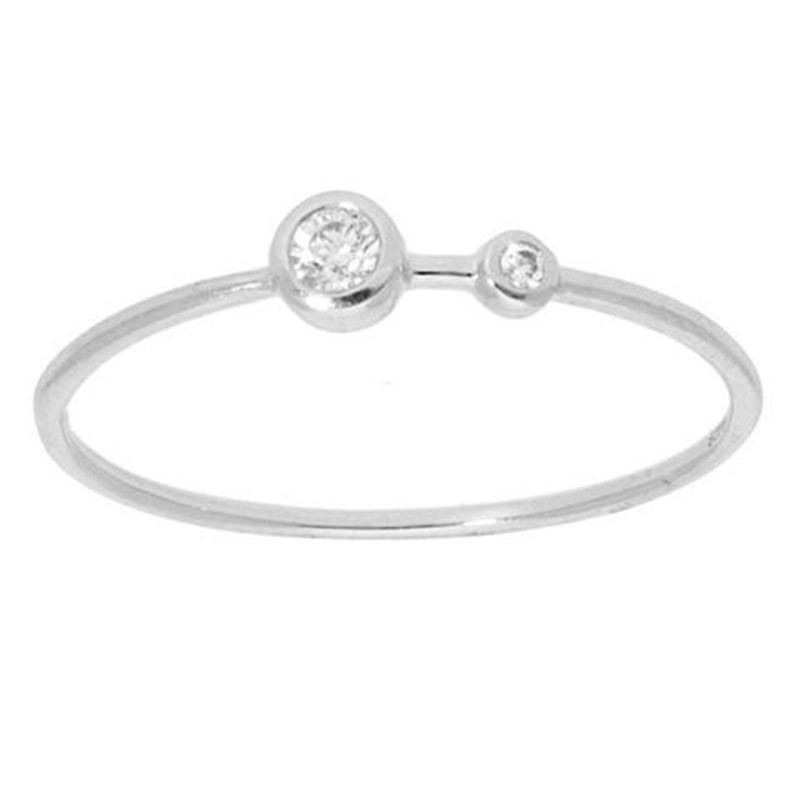 Deutsch Signature Two Bezel Diamond Thin Band