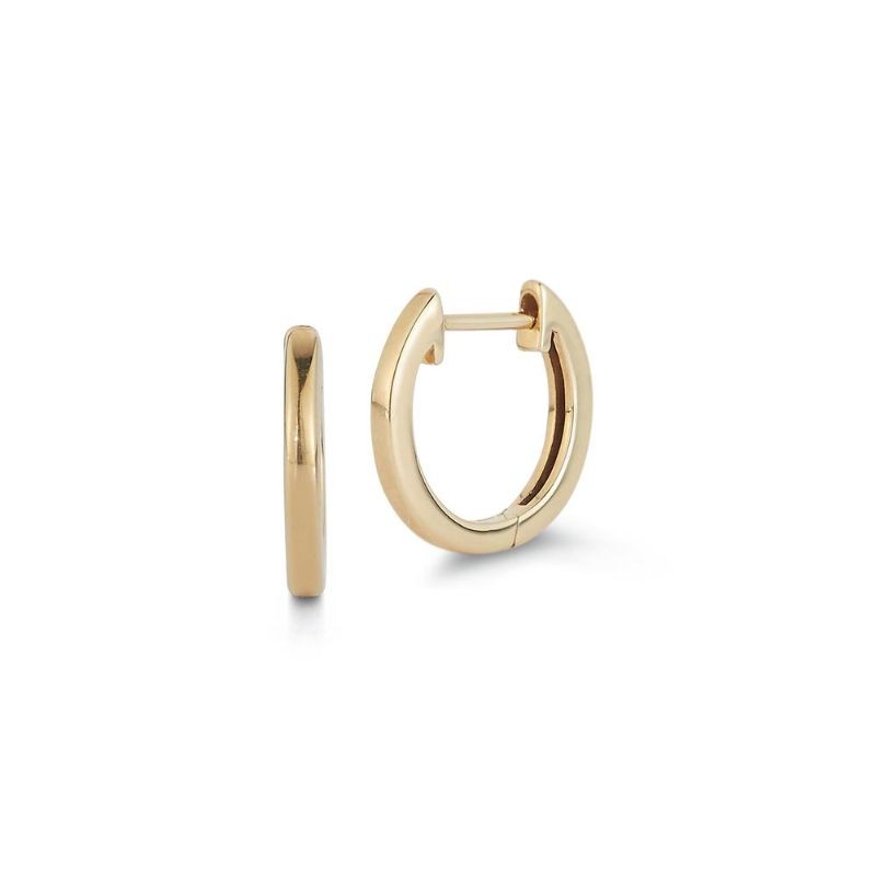 Deutsch Signature Yellow Gold Huggie Earrings