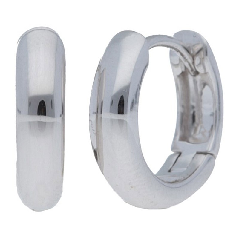 Deutsch Signature 14K White Gold Huggie Earrings