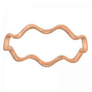 Deutsch Signature Thin Wavy Band