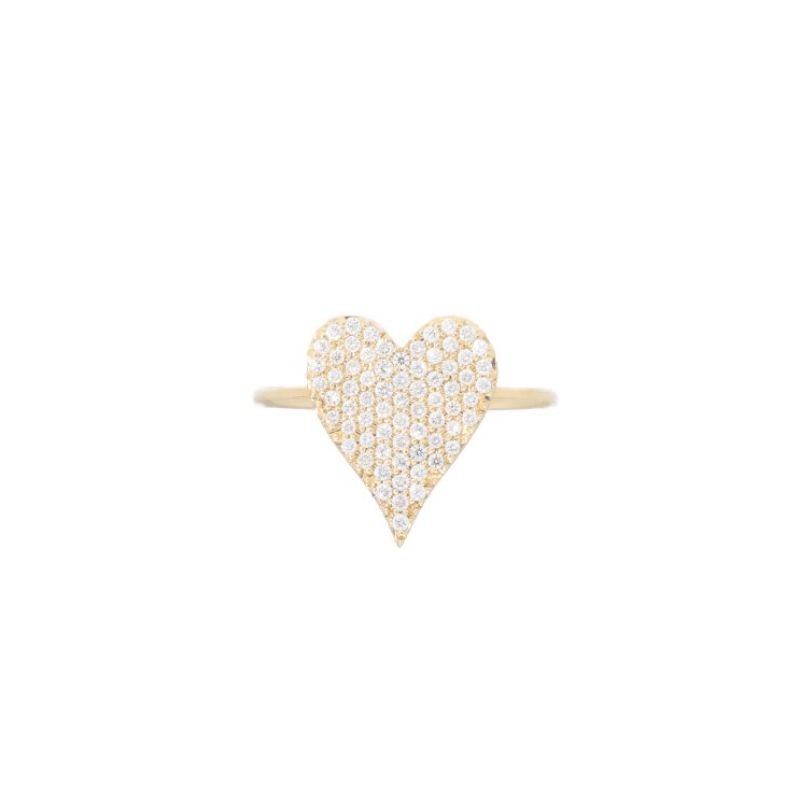 Deutsch Signature Pave Diamond Heart Ring