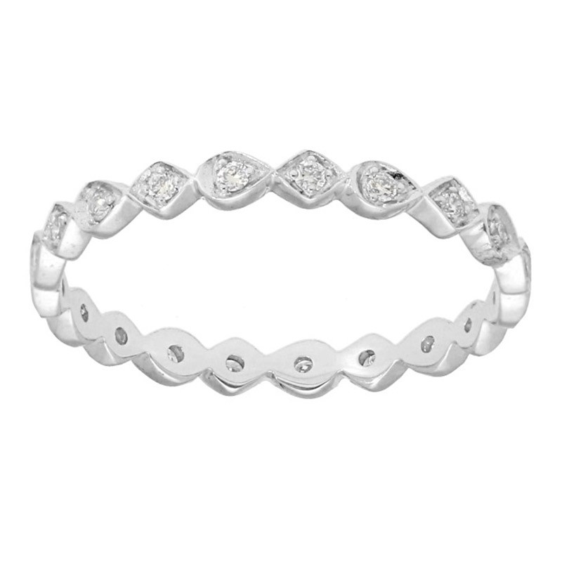 Deutsch Signature Diamond and Pear Shape Diamond Ring