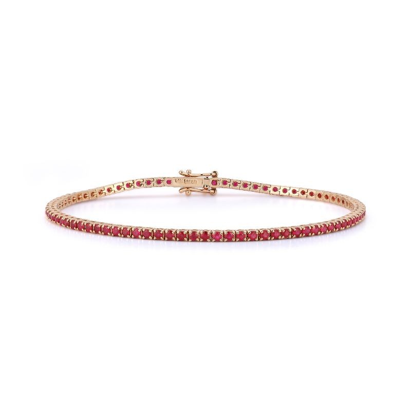 Deutsch Signature Ruby Tennis Bracelet
