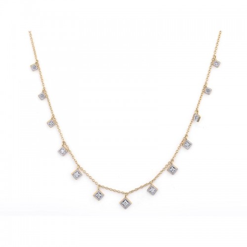 Jude Frances Lisse Dancing Diamonds Kite Necklace