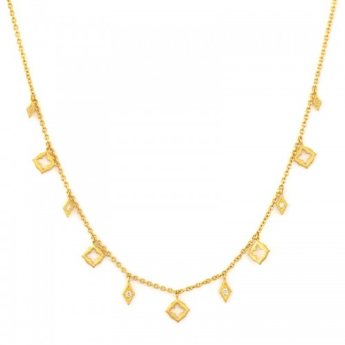 Jude Frances Moroccan Ogee and Kite Necklace