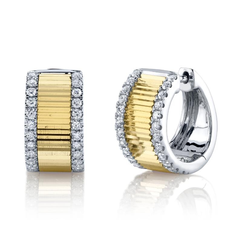 Deutsch Signature 0.46Ct Diamond Huggie Earrings