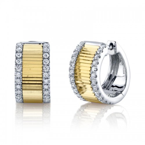 Deutsch Signature 0.46Ct Diamond Huggie Earrings