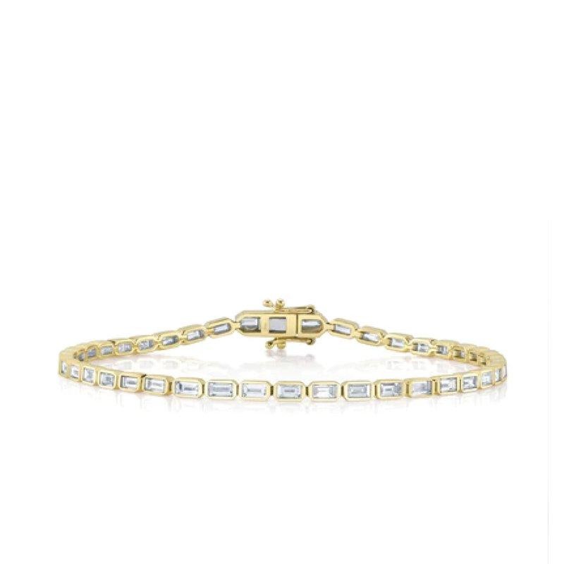 Deutsch Signature 14K Diamond Baguette Line Bracelet