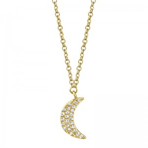 Deutsch Signature Diamond Crescent Moon Necklace