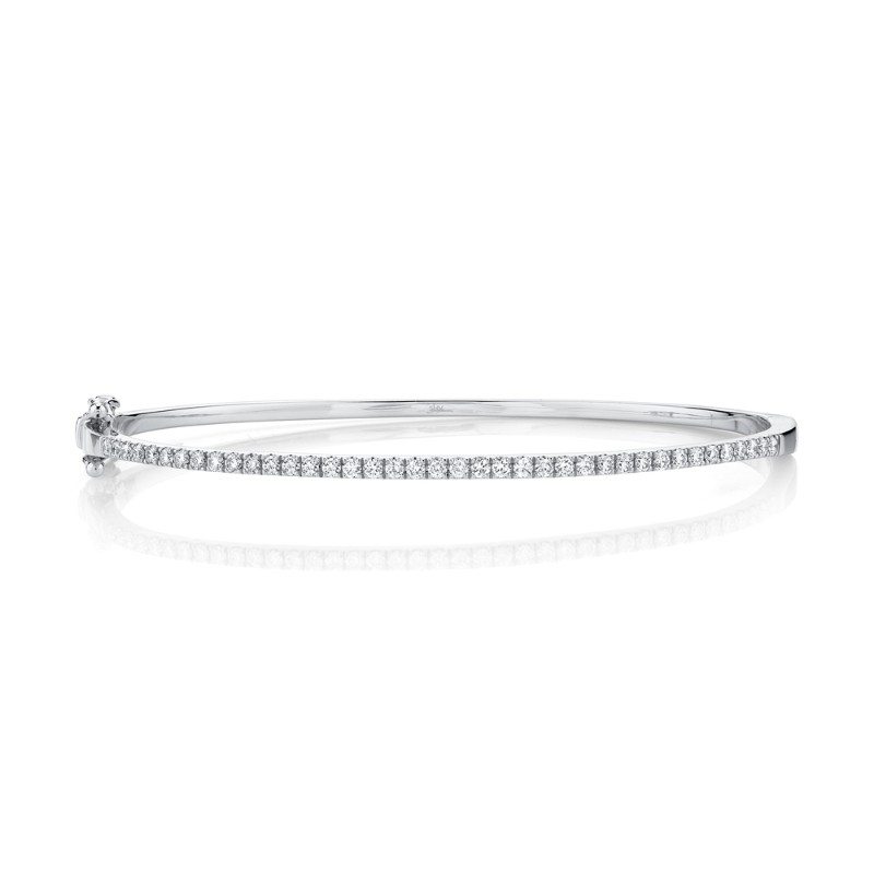 Deutsch Signature 0.62Ct Round Diamond Pave Top Bangle Bracelet