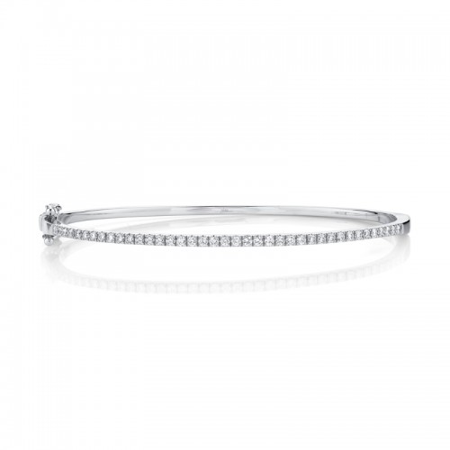Deutsch Signature 0.62Ct Round Diamond Pave Top Bangle Bracelet