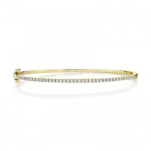 Deutsch Signature 0.62Ct Round Diamond Pave Top Bangle Bracelet