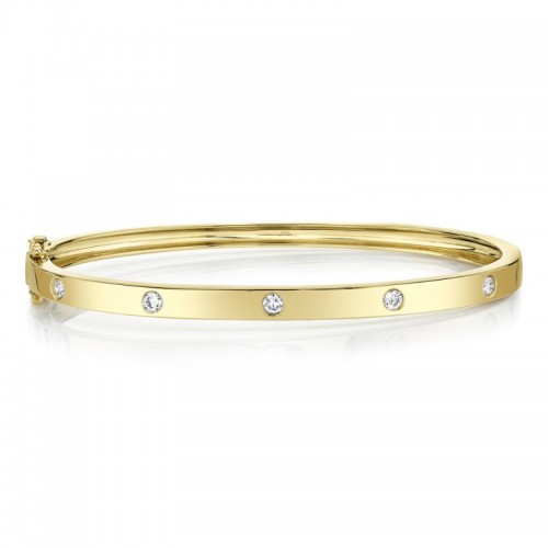 Deutsch Signature 0.38Ct Round Diamond Scattered Bangle Bracelet
