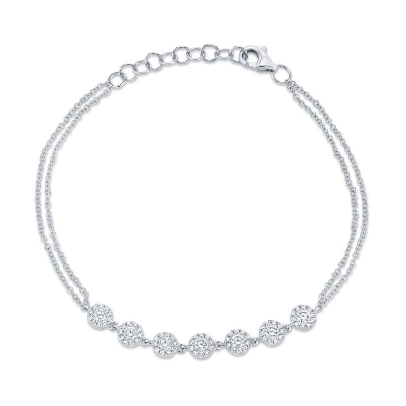 Deutsch Signature 0.66Ct 14K White Gold Diamond Bracelet