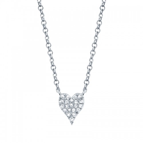 Deutsch Signature 0.05Ct Diamond Pave Heart Necklace