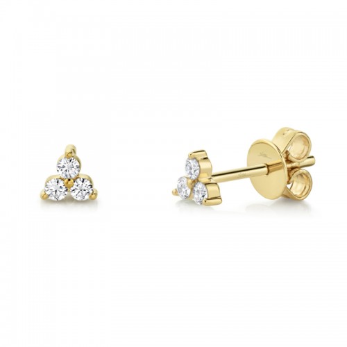 Deutsch Signature 0.15Ct  Trio Stud Earrings