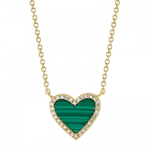 Deutsch Signature 0.09Ct Round Diamond Halo Heart Pendant Necklace