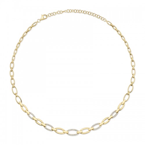 Deutsch Signature 0.74Ct Round Diamond 5 Station Necklace