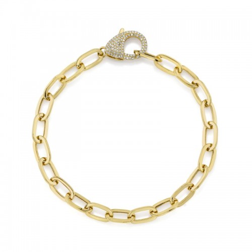 Deutsch Signature Diamond Link Bracelet