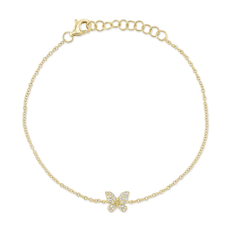 Deutsch Signature 0.08Ct Diamond Butterfly Bracelet