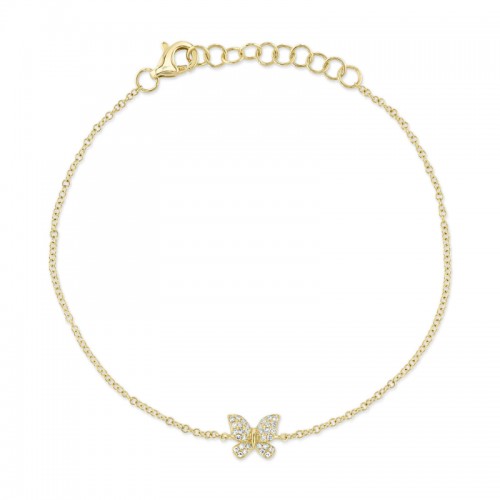 Deutsch Signature 0.08Ct Diamond Butterfly Bracelet