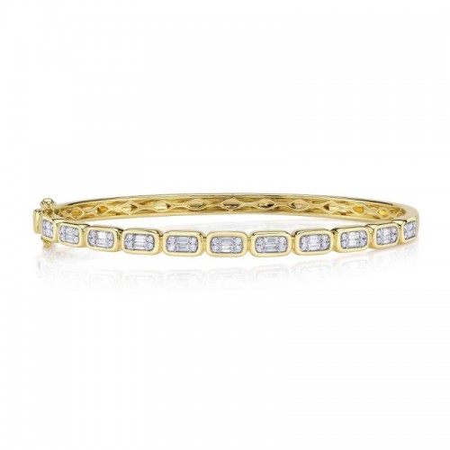 Deutsch Signature 0.65Ct Diamond Baguette Bangle