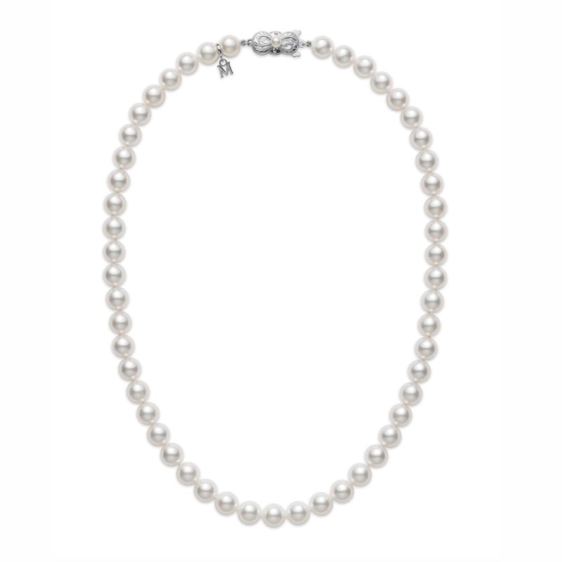 Mikimoto Choker Cultured Pearls 7x6.5mm A 16
