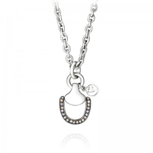 Vincent Peach Churchill Downs Half Diamond  Necklace