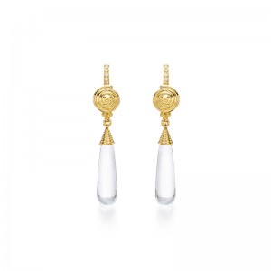 Temple St. Clair 18K Spiral Amulet Drop Earrings