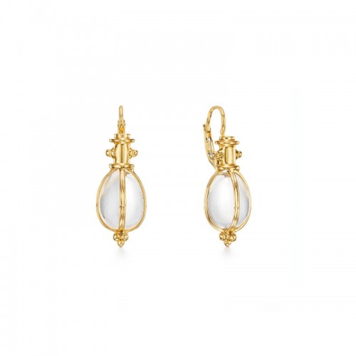 Temple St. Clair 18K Classic Amulet Earrings