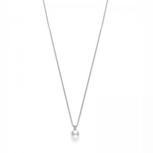 Mikimoto Pendant Akoya A+ 8.5mm(1) White Diamond 0.14ct(40) 16