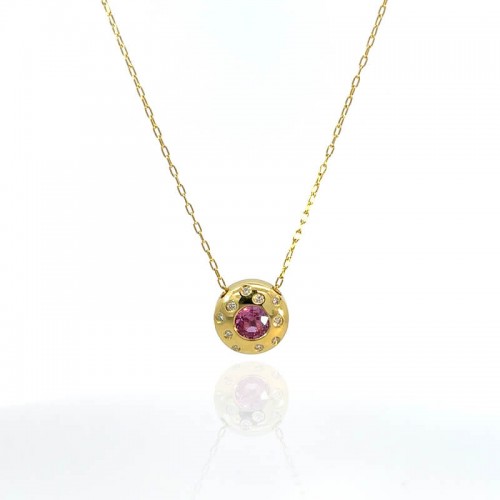 Lauren K Pink Sapphire Bella Necklace