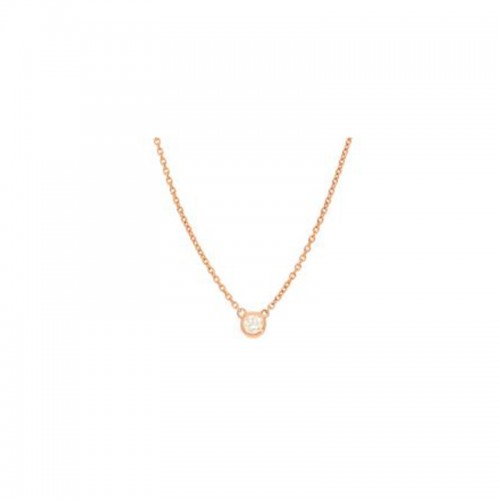 Deutsch Signature Single Polished Bezel Diamond Necklace