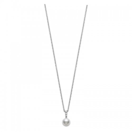 Mikimoto White South Seath Pearl and Diamond Pendant