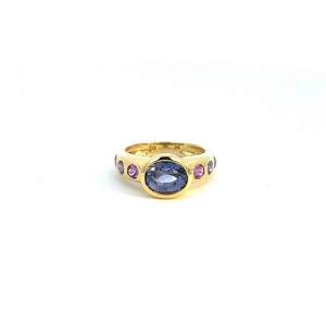 Lauren K Blue Sapphire Samira Ring