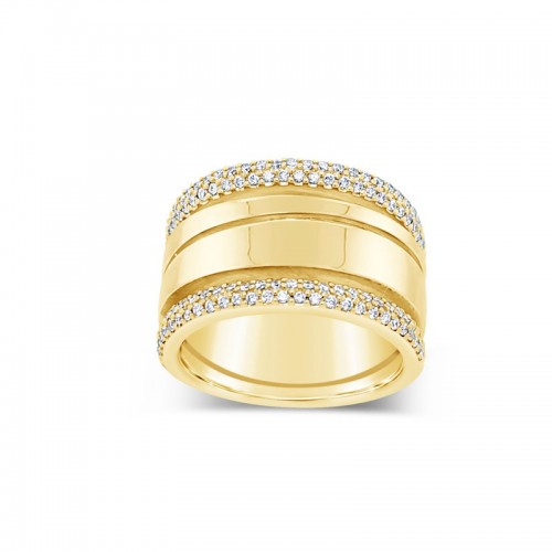 Rudolf Friedmann Gold & Diamond Band Ring